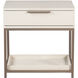 Rebel 23.5 X 23.5 inch Champagne Gold / Cream Night Stand, Small